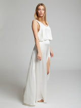 Silk wedding dress made in London