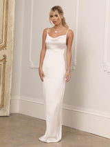 The Charlotte ivory silk dress