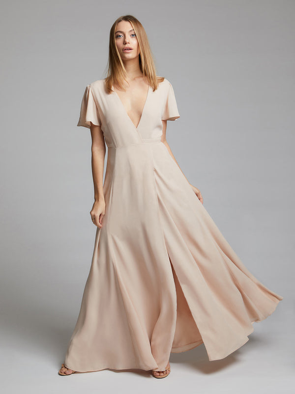 Nude Bridesmaid Dress