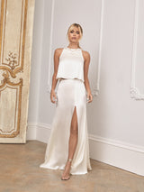 The Lena silk wedding dress