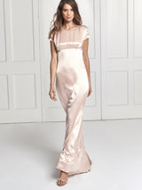 Mara blush silk dress