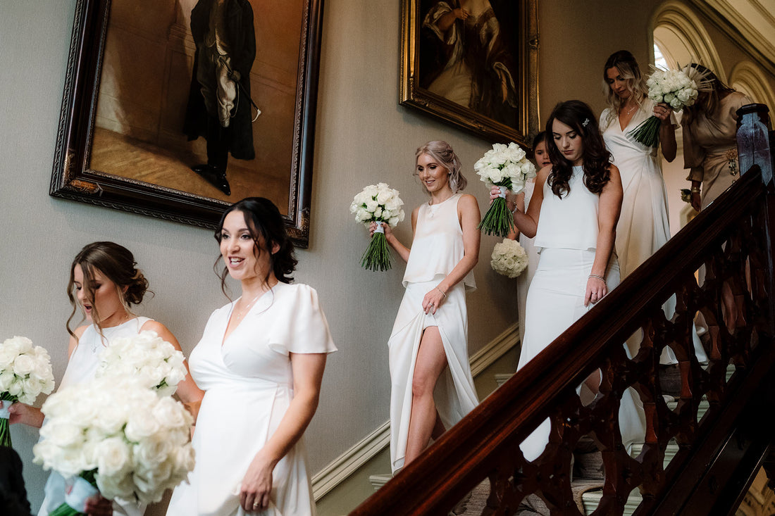 The perfect mismatched bridesmaid dresses