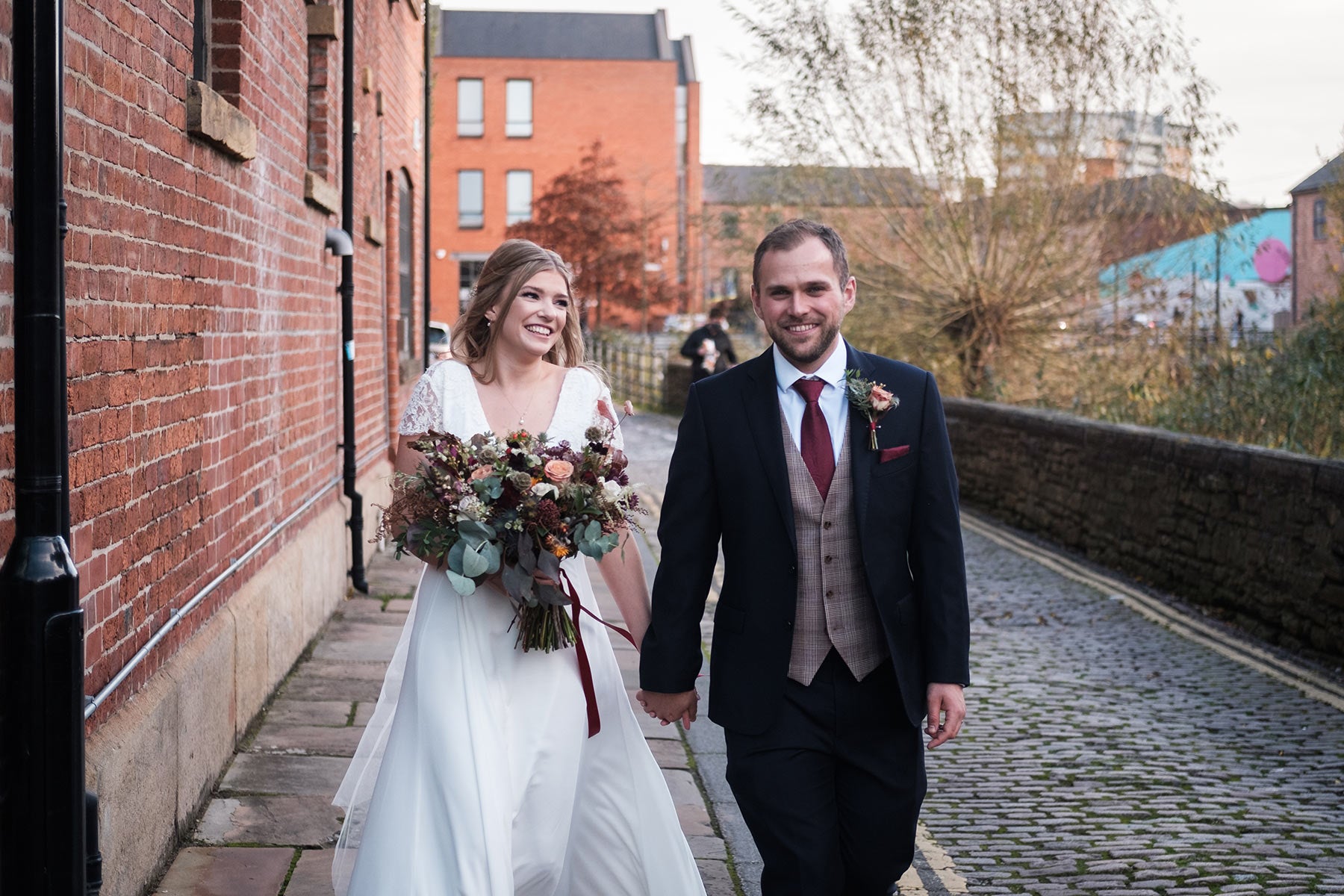 Our bride Abigail in our Cecilia Wedding Dress