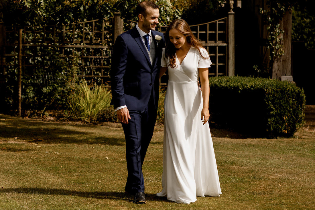 Bride Nicola in our Juliette Wedding Dress