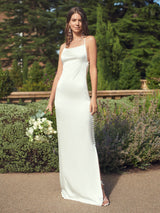 Arabella ivory silk wedding dress