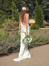 Arabella ivory silk wedding dress