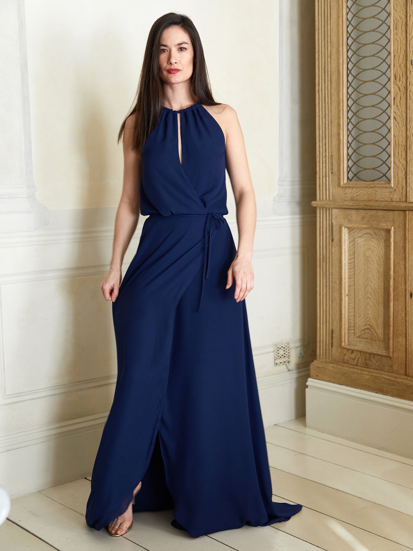Aria navy sample dress