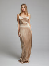 Champagne Silk Dress