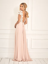 Claret-Rose blush dress