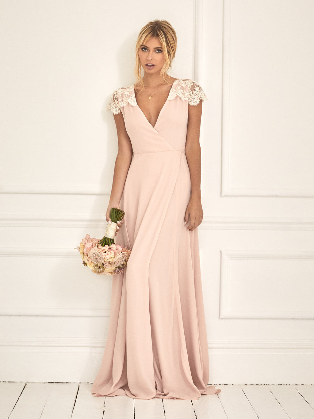 Claret-Rose blush dress