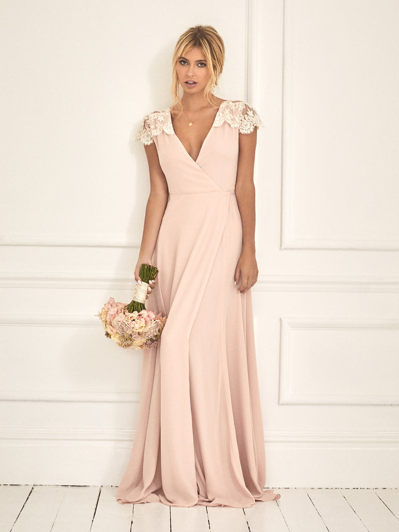 Claret-Rose blush dress
