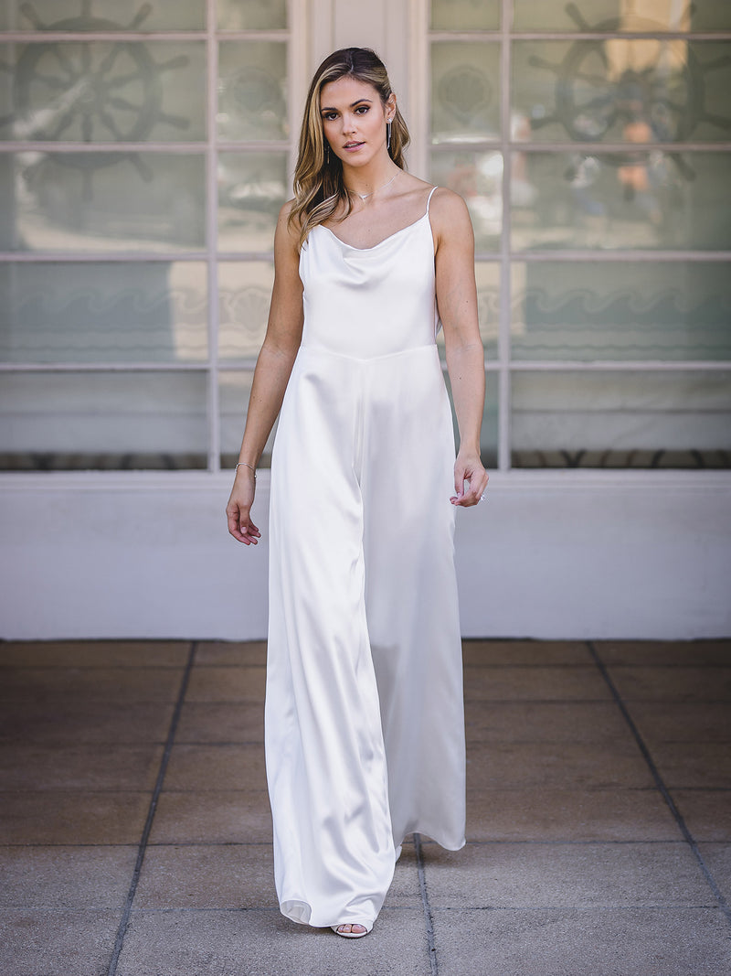 Silver jumpsuit online for wedding