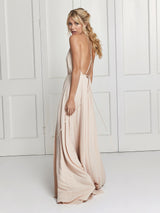 The Evelyn bridesmaid dress in nude colour