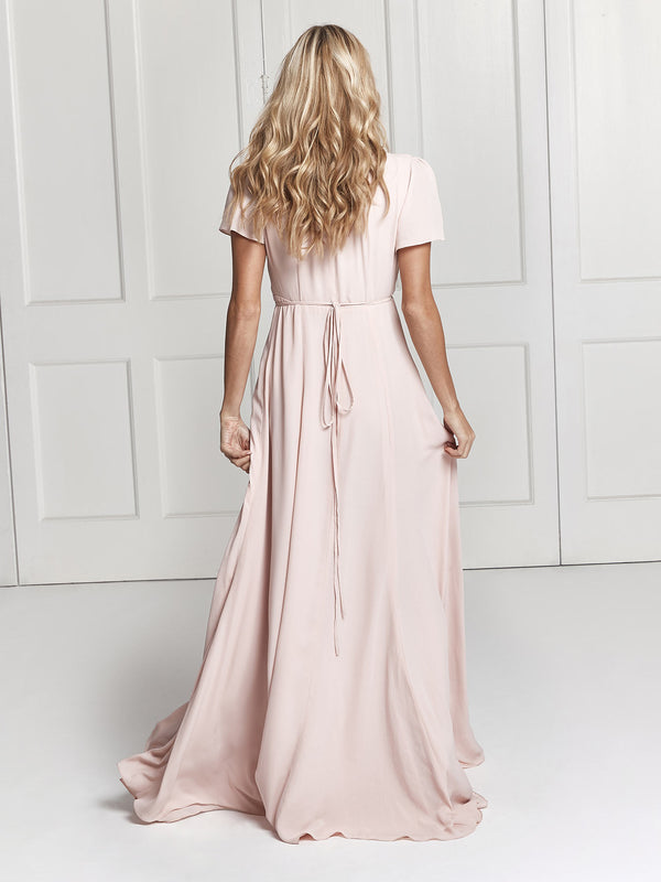 The Juliette blush pink bridesmaid from London designer brand Constellation Âme