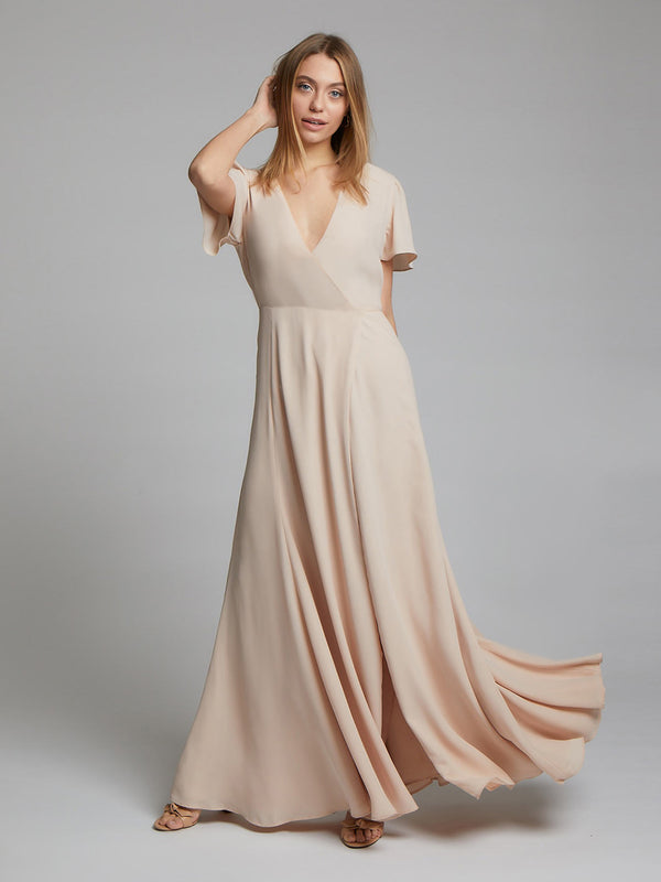 The Juliette nude bridesmaid dress