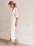 Lily silk kimono wedding dress