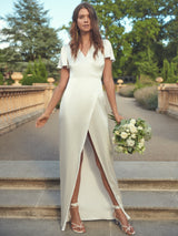The Lizzy luxe ivory silk dress