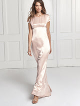 Mara blush silk dress