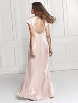 Mara blush silk dress