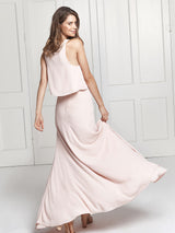 The Rosie skirt & top bridesmaid dress set in blush pink