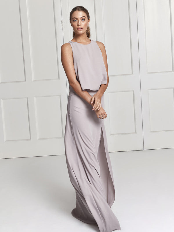 Rosie skirt & top set - Lilac grey