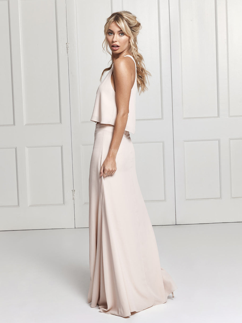 Rosie skirt & top set - Nude